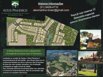 Altos Pinheiros, Canela-RS (51)8409-4710 Alexander Martins