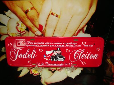 Placa de Carro Personalizada