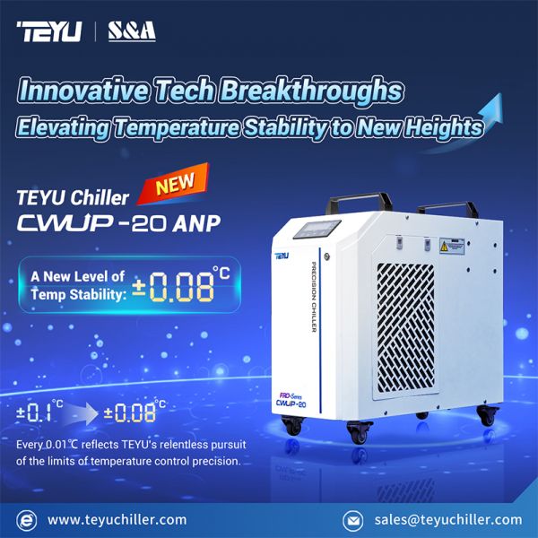 Chiller laser CWUP-20ANP com precisão de 0,08K