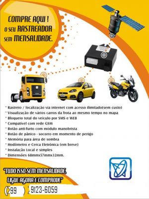 RASTREADOR E BLOQUEADOR SEM MENSALIDADE