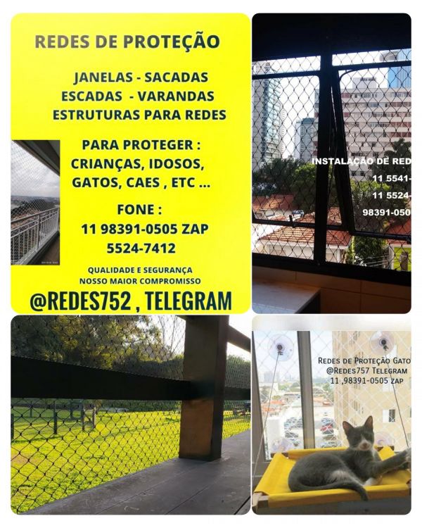 Redes de Proteção no Jardim Pirajussara, (11) 98391-0505, zap