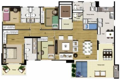 Vendo apto no ATELIER GALERIA VILA ROMANA / 162m²