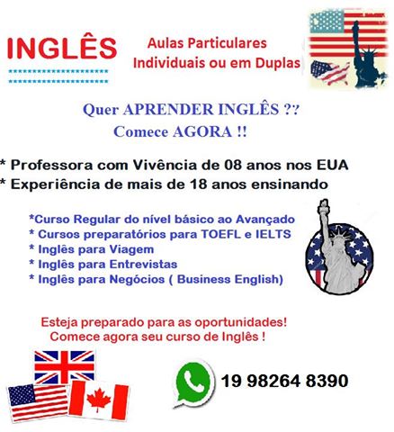 Aulas Particulares de Inglês