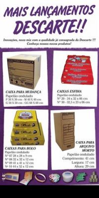 Embalagens p/ Pizza, Salgados, Esfihas, Doces, Bolos e muito mais...