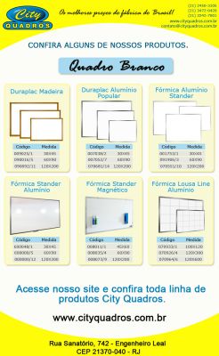 KIT QUADROS FORMICA BRANCA  ALUM.120X300
