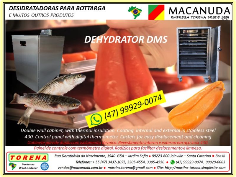 Secar ova de tainha pra fazer Bottarga di Muggine, Máquinas Macanuda