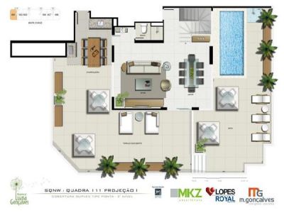 LUANA GONÇALVES - Cobertura Duplex 4 quartos 360,58m² no Noroeste