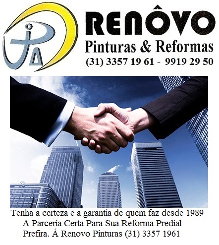 Pintura Predial BH - Renovo Reformas 31 3357 19 61