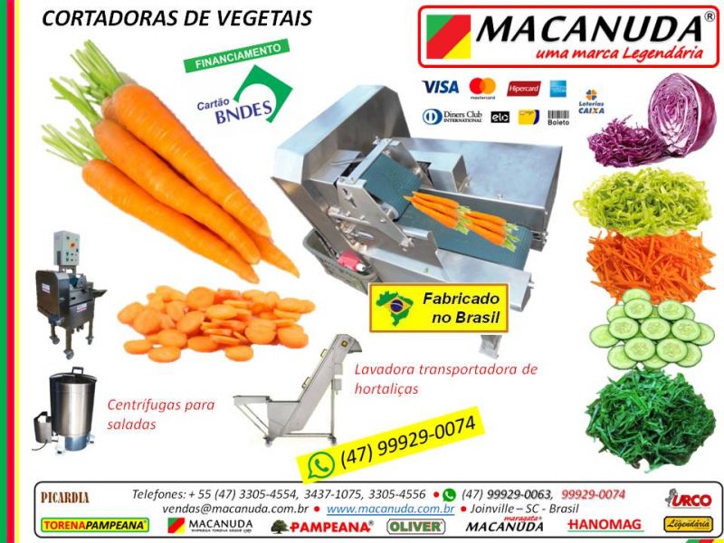 Cortadora Industrial de Verduras MARCA MACANUDA