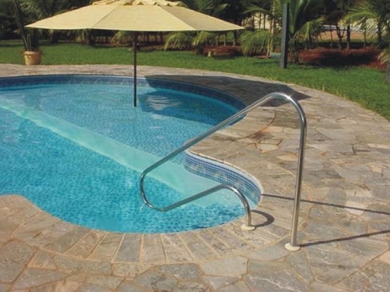 Corrimão para Piscina Ilha Bela - Mega-Lazer 