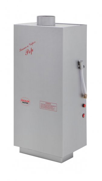 Sauna a Vapor A Gás Modelo POP INOX GN - Lazer Sauna 