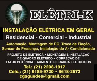 ELETRICISTA CREDENCIADO LIGHT e CREA - 91859720