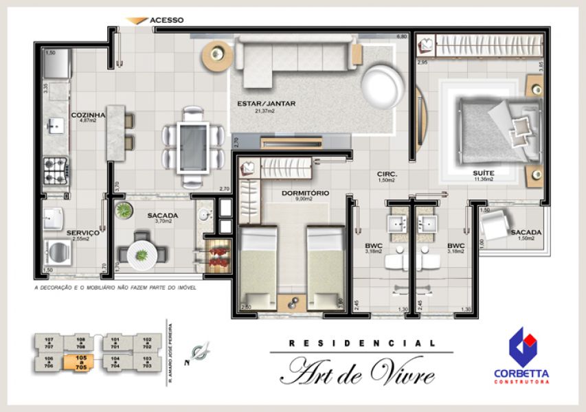 Residencial Art de Vivre bairro Coloninha Araraanguá