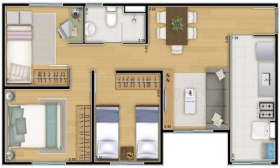 APARTAMENTO NOVO - ITAQUA - A PARTIR DE 97.929,00 - MINHA CASA MINHA VIDA