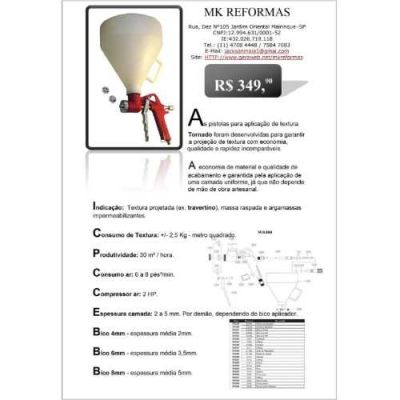Pistola Textura WR 300 Projeção Pineumática em Promoção