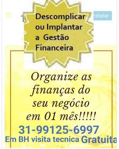 Organização do Departamento Financeiro em 1 mès - para MEI, Micro e Pequenas Emprresas