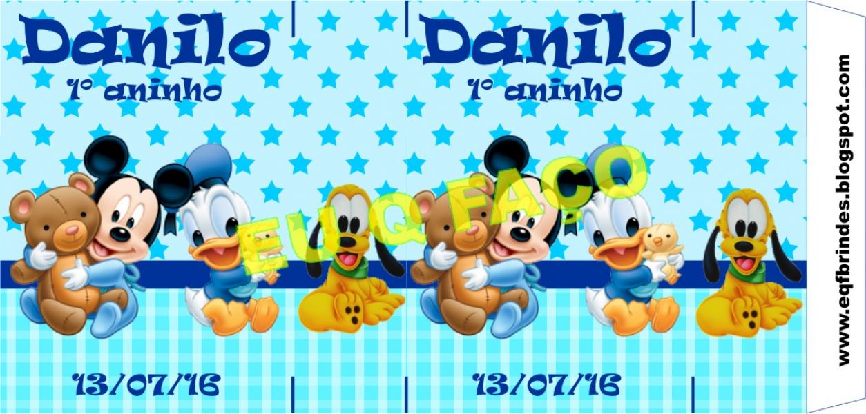 Rótulos Para Lembrancinhas Baby Disney