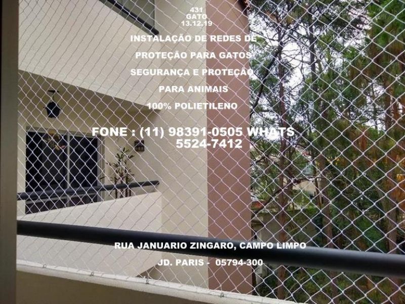 Redes de Proteção no Campo Limpo, Rua Lira Cearense, (11)   5524-7412