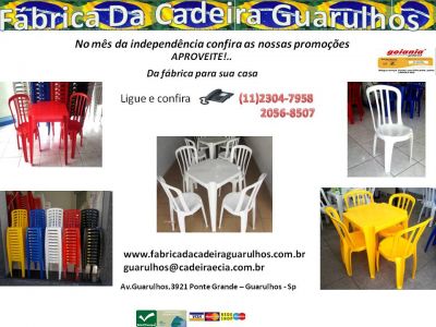 Cadeiras e Mesas de Plástico!!!