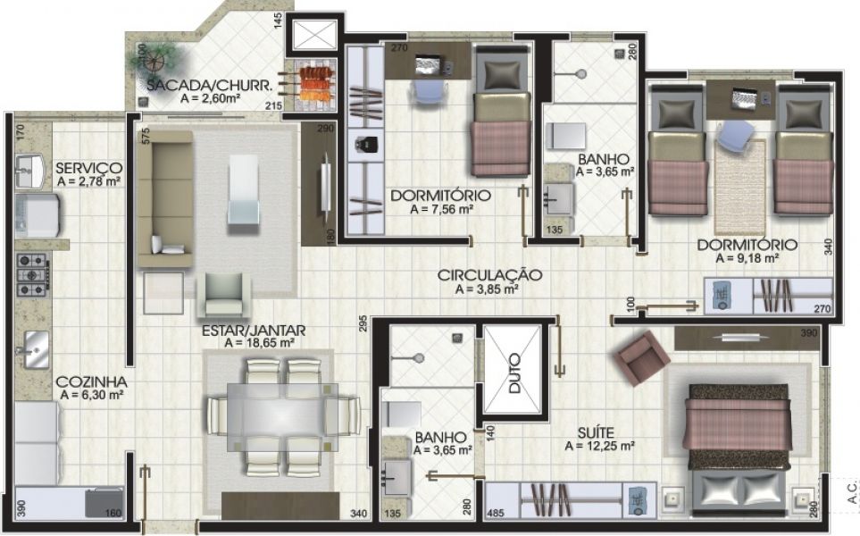Osterwick residencial bairro Michel Criciúma