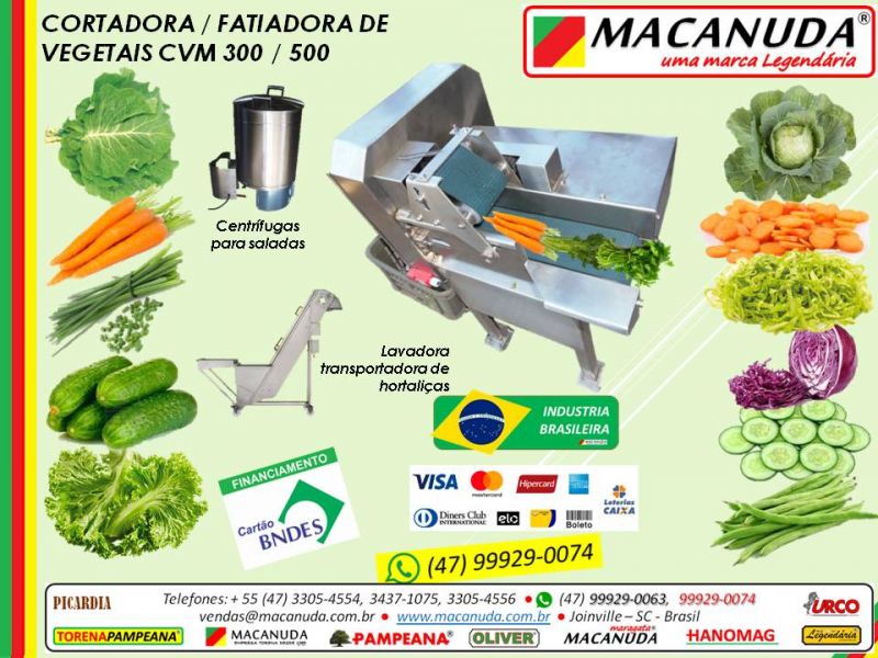 Fatiar pepino máquina profissional marca real MACANUDA