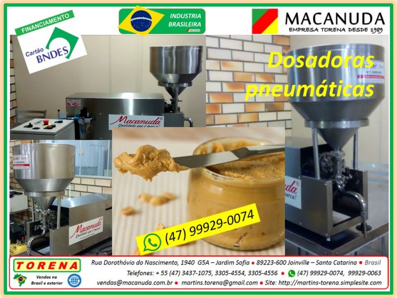 Dosadora profissional para creme de amendoim 