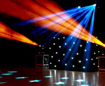 DJ, SOM, ILUMINAÇÃO, PALCO E TENDA