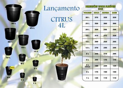 Vasos flexiveis para mudas de plantas