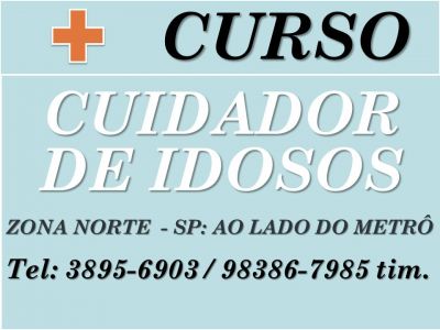 curso de cuidador acompanhante de idosos certificado e estagio ao lado metro