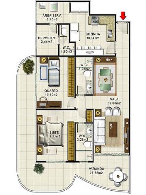 Apartamento em lançamento a venda em Cabo Frio