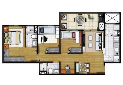 Apartamento Vila Maria - 3 dormitórios, 1 suíte, 2 vagas - 2826-8570