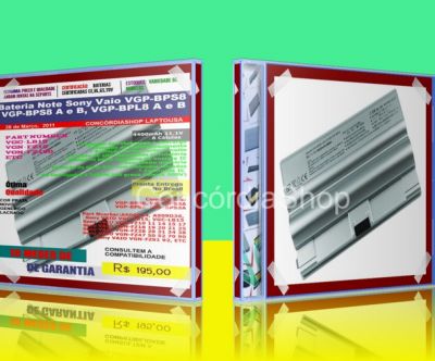 6 Cell Bateria Note Sony Vaio VGP-BPS8 VGP-BP/L8 A e B, VGC LB15