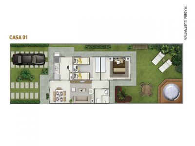 Linda Casa Condomínio Bosque de Ipanema