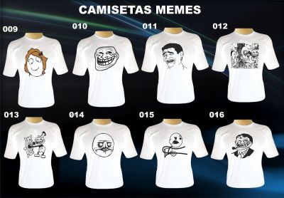 Camisetas dos memes