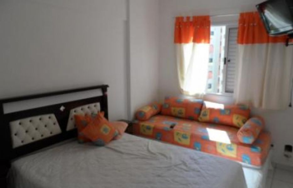 Cód. AO10 frente ao mar sacada gourmet de 1 dormitório e 1 vaga