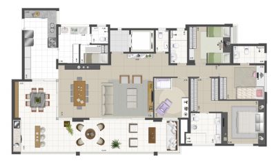 Vendo apto no RESERVA JARDIM SUL / 200m² / Morumbi / ANDAR ALTO