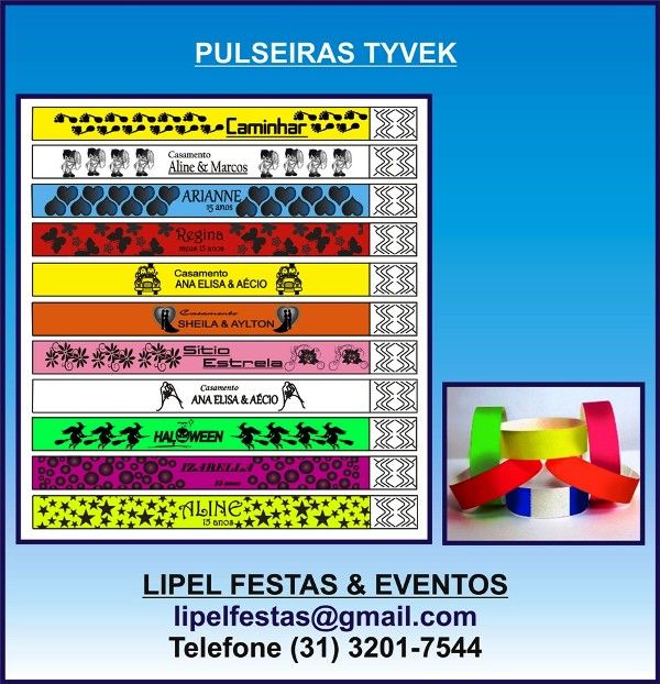 Pulseiras de identificação
