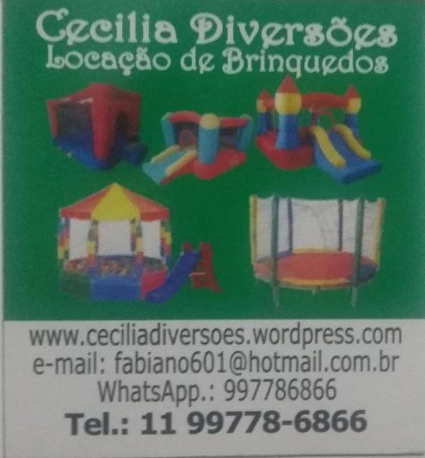 Locação de Brinquedos em Interlagos, Jabaquara, Grajaú, SESC, Santo Amaro, Conceição, Sabará, Miriam