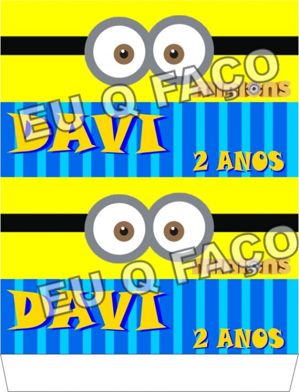 Etiquetas Para Brindes de Festa Minions