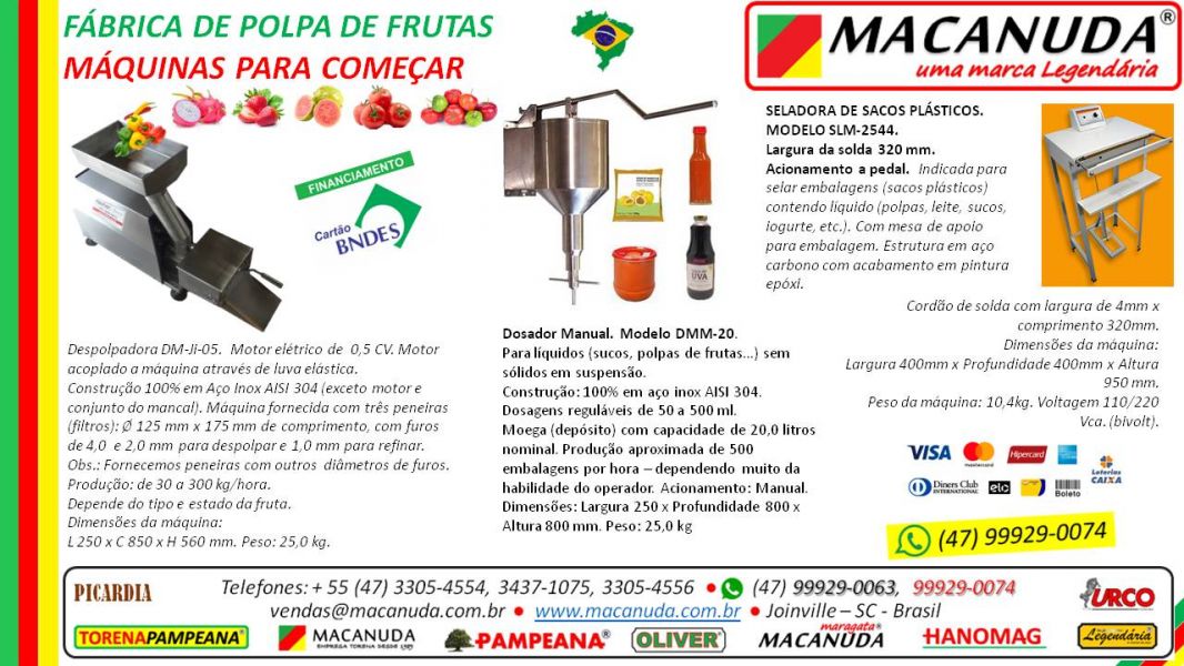 Despolpadoras Máquinas Para Tirar polpa de Frutas