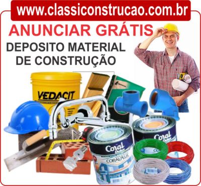 Anunciar Grátis Materiais de Construção Civil e Equipamentos