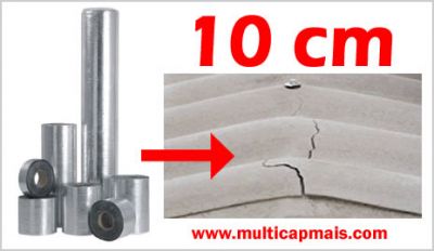 Fita multiuso – manta asfaltica aluminizada - 10 cm x 10 metros - BA
