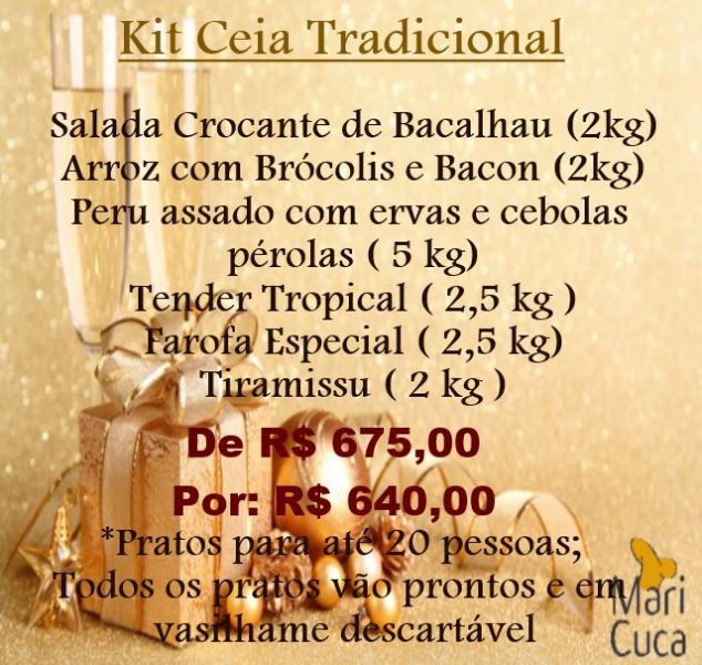 Ceias de natal e réveillon 