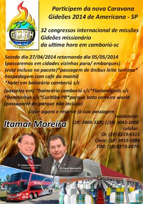 CARAVANA GIDEÕES 2014 