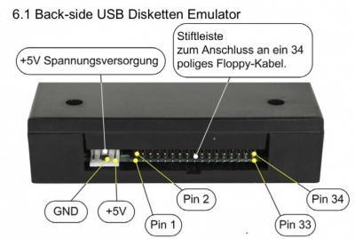 Drive Usb Simulador De Disquete P/ Teclado