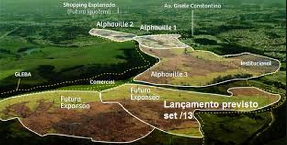 Lotes residenciais e comerciais com a grife Alphavillle
