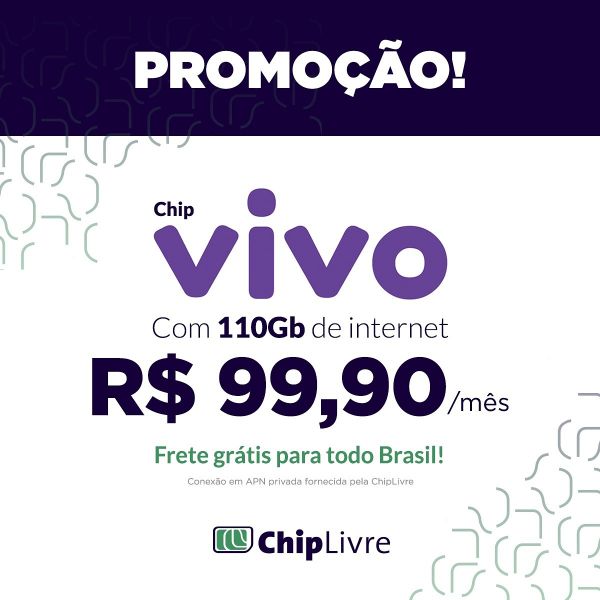 **ChipLivre** Internet ilimitada por apenas R$99,90
