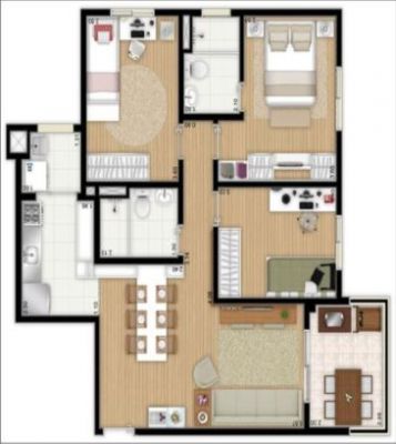 Apartamento Flex Guarulhos - 2 e 3 dorms. de (60m² ~ 76m²)