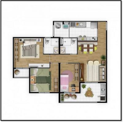 Apartamento na planta em São Bernardo do Campo 