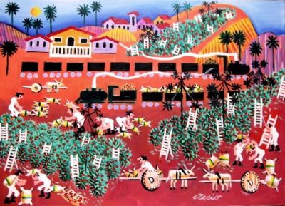 AECIO ARTISTA NAIF COM OBRAS EXPOSTA A VENDA 